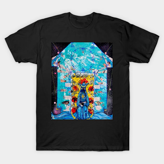 ii The High Priestess T-Shirt by Jacob Wayne Bryner 